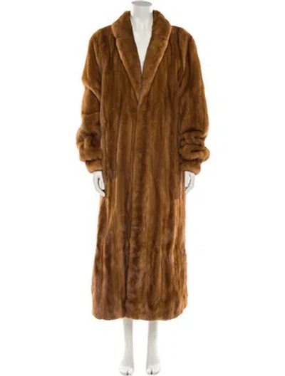 Pre-owned Fur Mink  Coat In Neutral