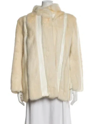 Pre-owned Fur Mink  Coat In Neutral