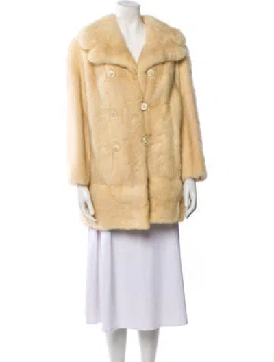 Pre-owned Fur Mink  Coat In Neutral
