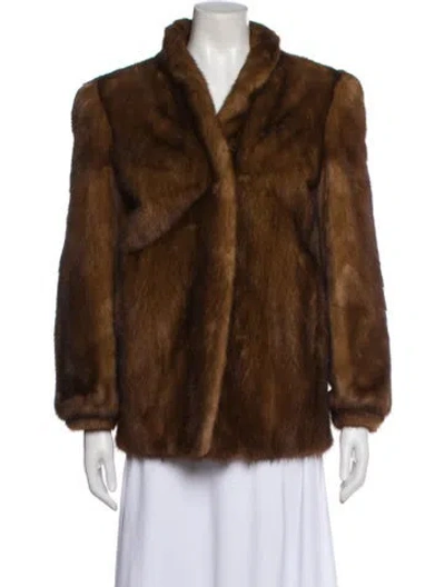 Pre-owned Fur Mink  Coat In Neutral