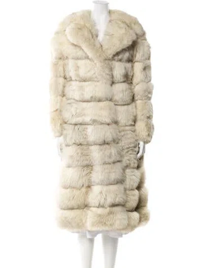 Pre-owned Fur Mink  Coat In Neutral
