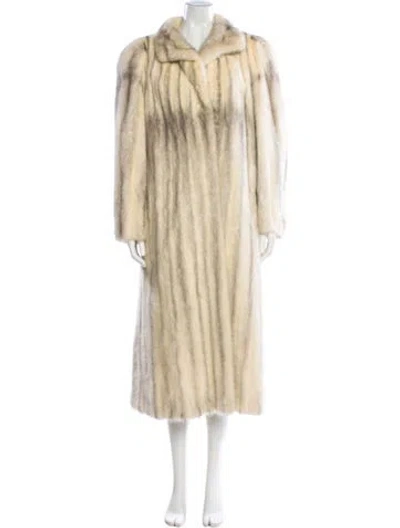Pre-owned Fur Mink  Coat In Neutral