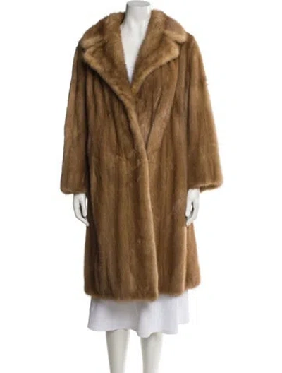 Pre-owned Fur Mink  Coat In Neutral