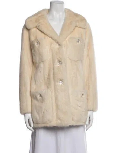 Pre-owned Fur Mink  Coat In Neutrals