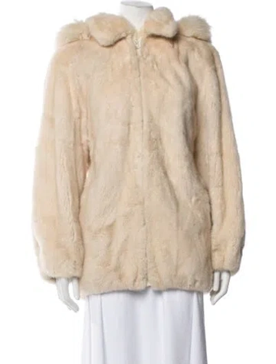 Pre-owned Fur Mink  Coat In Neutrals