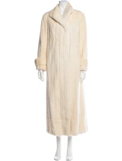 Pre-owned Fur Mink  Coat In Neutrals
