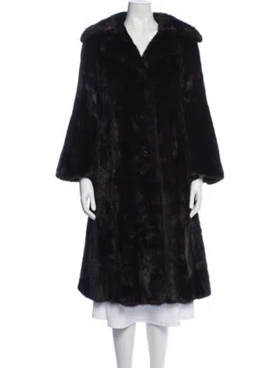 Pre-owned Fur Mink  Coat In Purple
