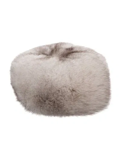 Pre-owned Fur Mink  Cossack Winter Hat In Neutrals