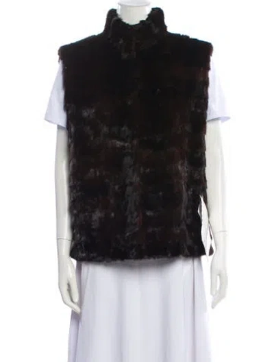 Pre-owned Fur Mink  Jacket In Black