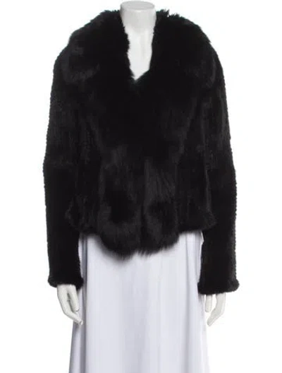 Pre-owned Fur Mink  Jacket In Black