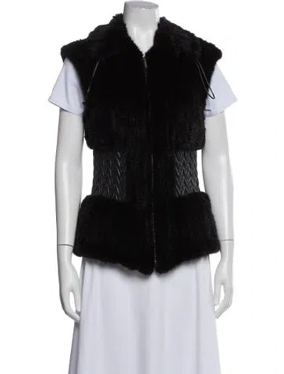 Pre-owned Fur Mink  Jacket In Black