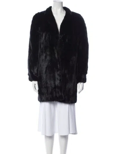 Pre-owned Fur Mink  Jacket In Black