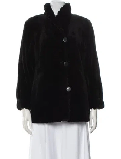 Pre-owned Fur Mink  Jacket In Black