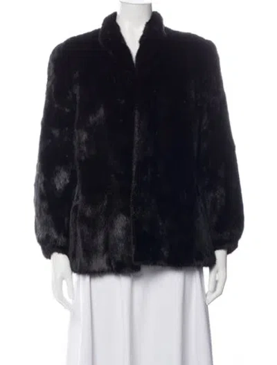 Pre-owned Fur Mink  Jacket In Black