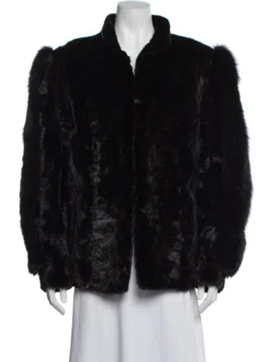 Pre-owned Fur Mink  Jacket In Black