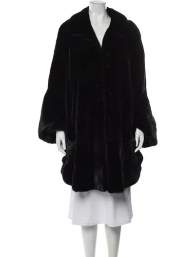 Pre-owned Fur Mink  Jacket In Black