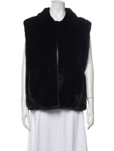 Pre-owned Fur Mink  Jacket In Blue