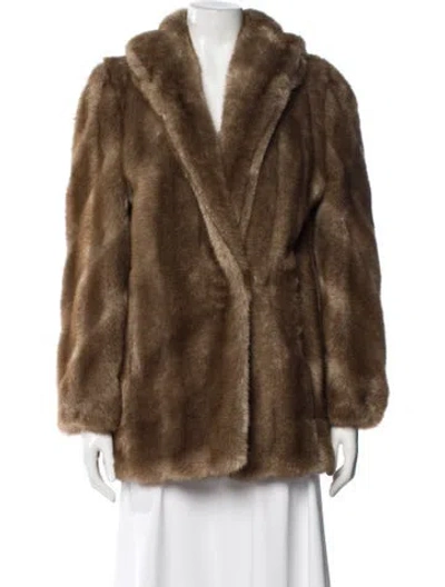Pre-owned Fur Mink  Jacket In Brown