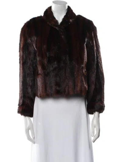 Pre-owned Fur Mink  Jacket In Brown