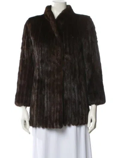 Pre-owned Fur Mink  Jacket In Brown