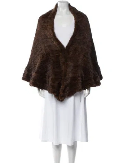 Pre-owned Fur Mink  Jacket In Brown