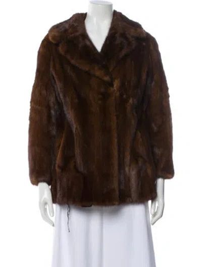 Pre-owned Fur Mink  Jacket In Brown