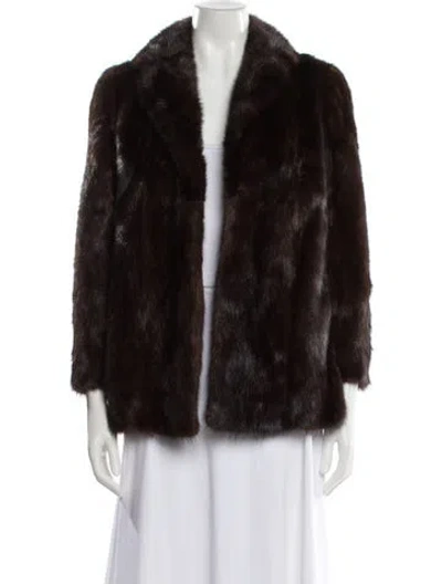 Pre-owned Fur Mink  Jacket In Brown