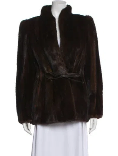 Pre-owned Fur Mink  Jacket In Brown