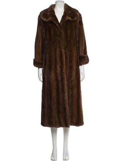 Pre-owned Fur Mink  Jacket In Brown