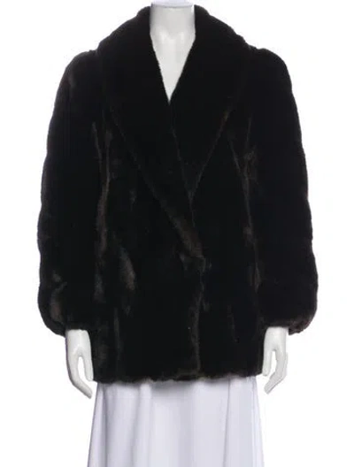 Pre-owned Fur Mink  Jacket In Brown