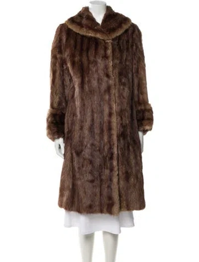 Pre-owned Fur Mink  Jacket In Brown