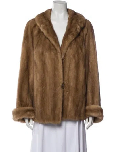 Pre-owned Fur Mink  Jacket In Brown