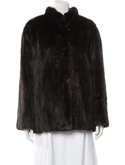 Pre-owned Fur Mink  Jacket In Brown