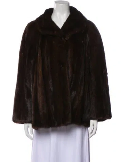 Pre-owned Fur Mink  Jacket In Brown