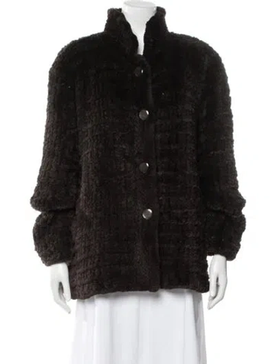Pre-owned Fur Mink  Jacket In Brown