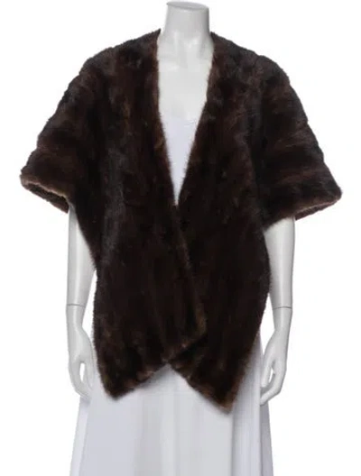 Pre-owned Fur Mink  Jacket In Brown