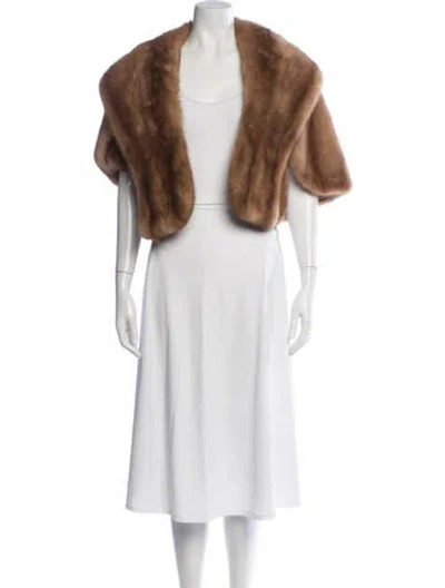 Pre-owned Fur Mink  Jacket In Brown