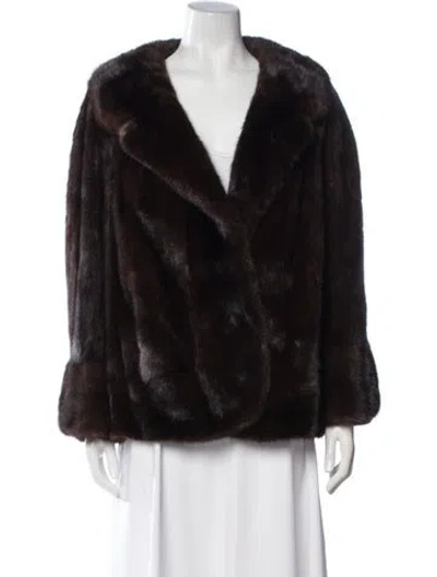Pre-owned Fur Mink  Jacket In Brown