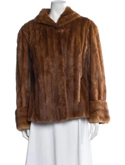 Pre-owned Fur Mink  Jacket In Brown