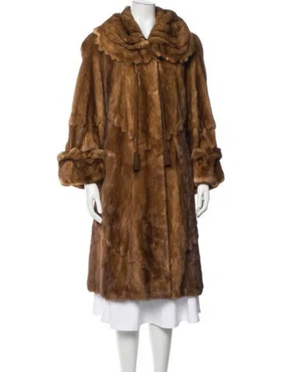 Pre-owned Fur Mink  Jacket In Brown