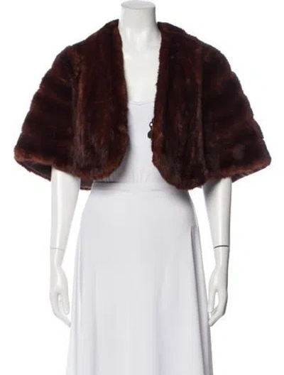 Pre-owned Fur Mink  Jacket In Brown