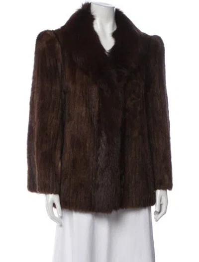 Pre-owned Fur Mink  Jacket In Brown