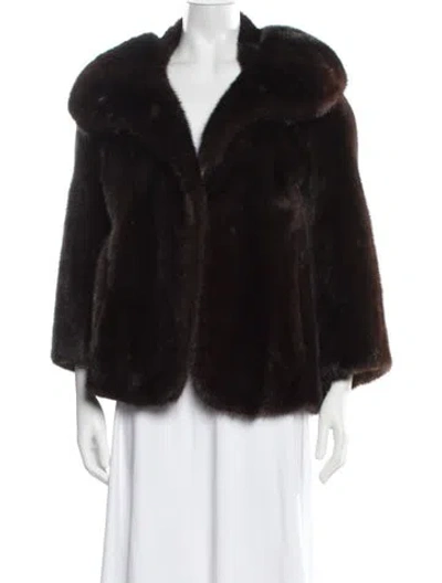 Pre-owned Fur Mink  Jacket In Brown