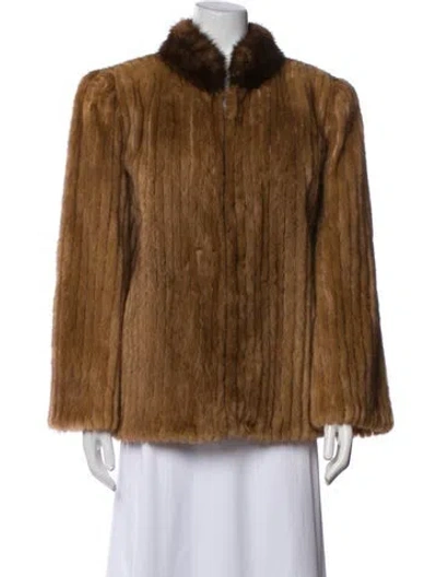 Pre-owned Fur Mink  Jacket In Neutral
