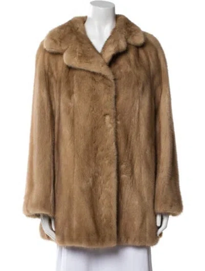 Pre-owned Fur Mink  Jacket In Neutral