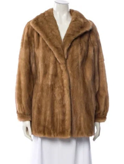 Pre-owned Fur Mink  Jacket In Neutral