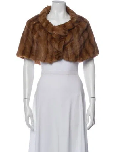 Pre-owned Fur Mink  Jacket In Neutral