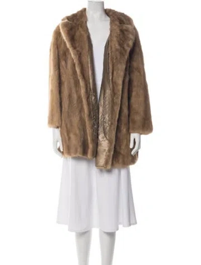 Pre-owned Fur Mink  Jacket In Neutral