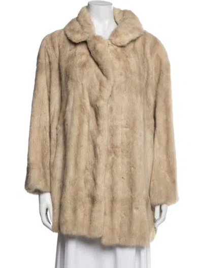 Pre-owned Fur Mink  Jacket In Neutrals