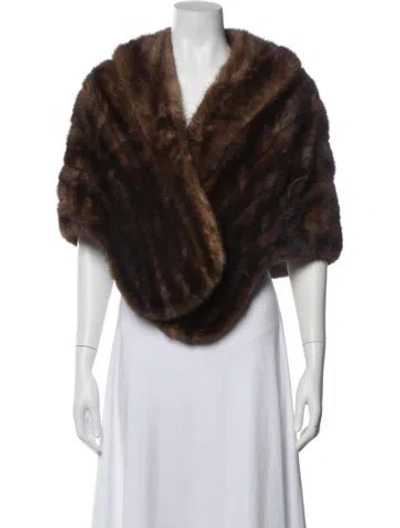 Pre-owned Fur Mink  Jacket In Neutrals